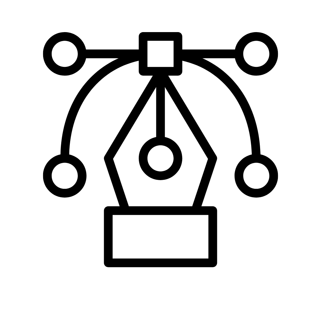Ícone de vetorização representando identidade visual, simbolizando o processo de criação de logotipos e elementos gráficos digitais. A imagem destaca a importância de um design bem desenvolvido para fortalecer a presença e a marca de empresas, criando uma comunicação visual única e profissional.