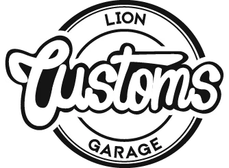 Logo da Lion Garage Branca